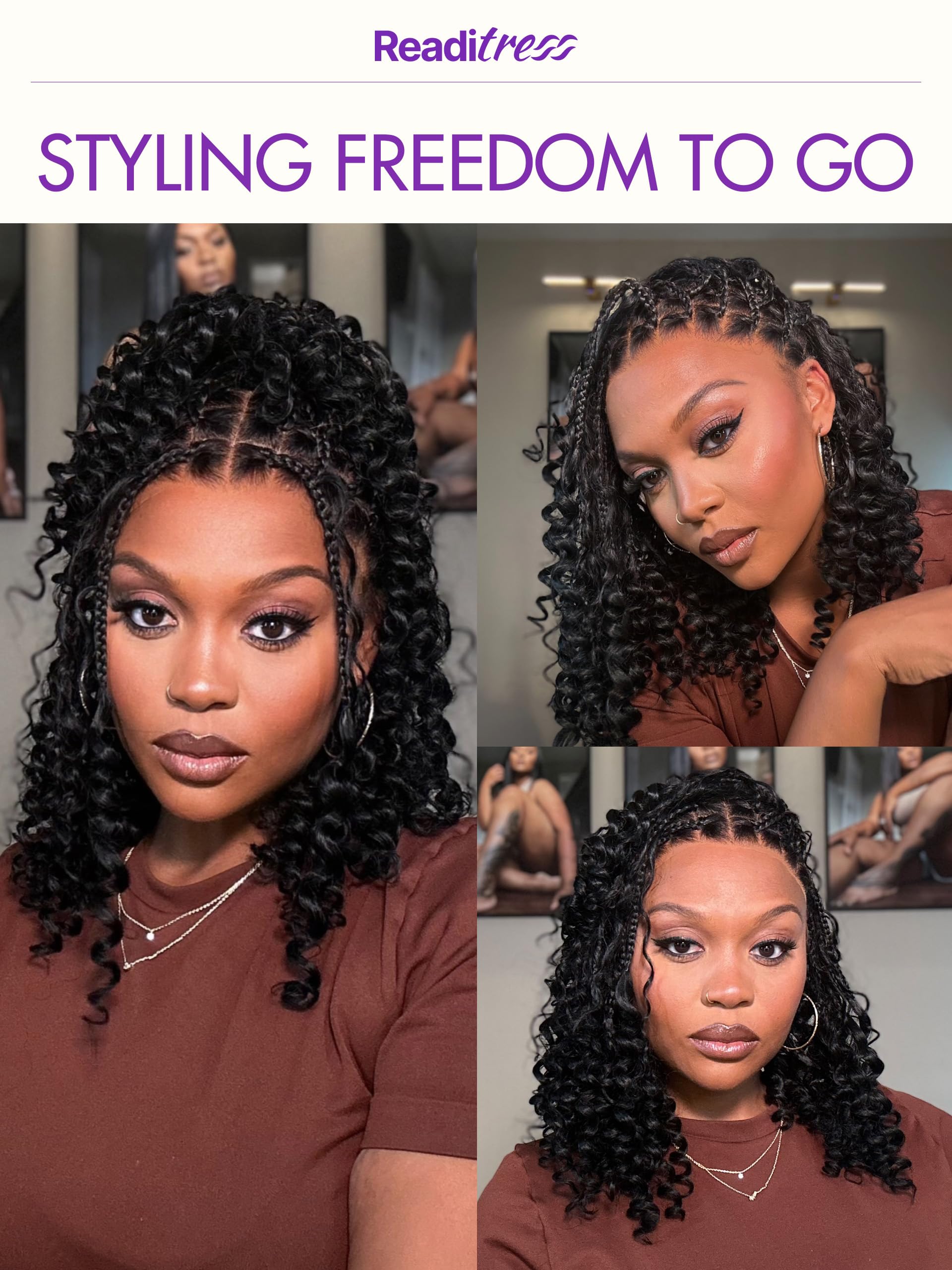 LUVME HAIR Readitress 14-inch wig offers balanced length and styling.