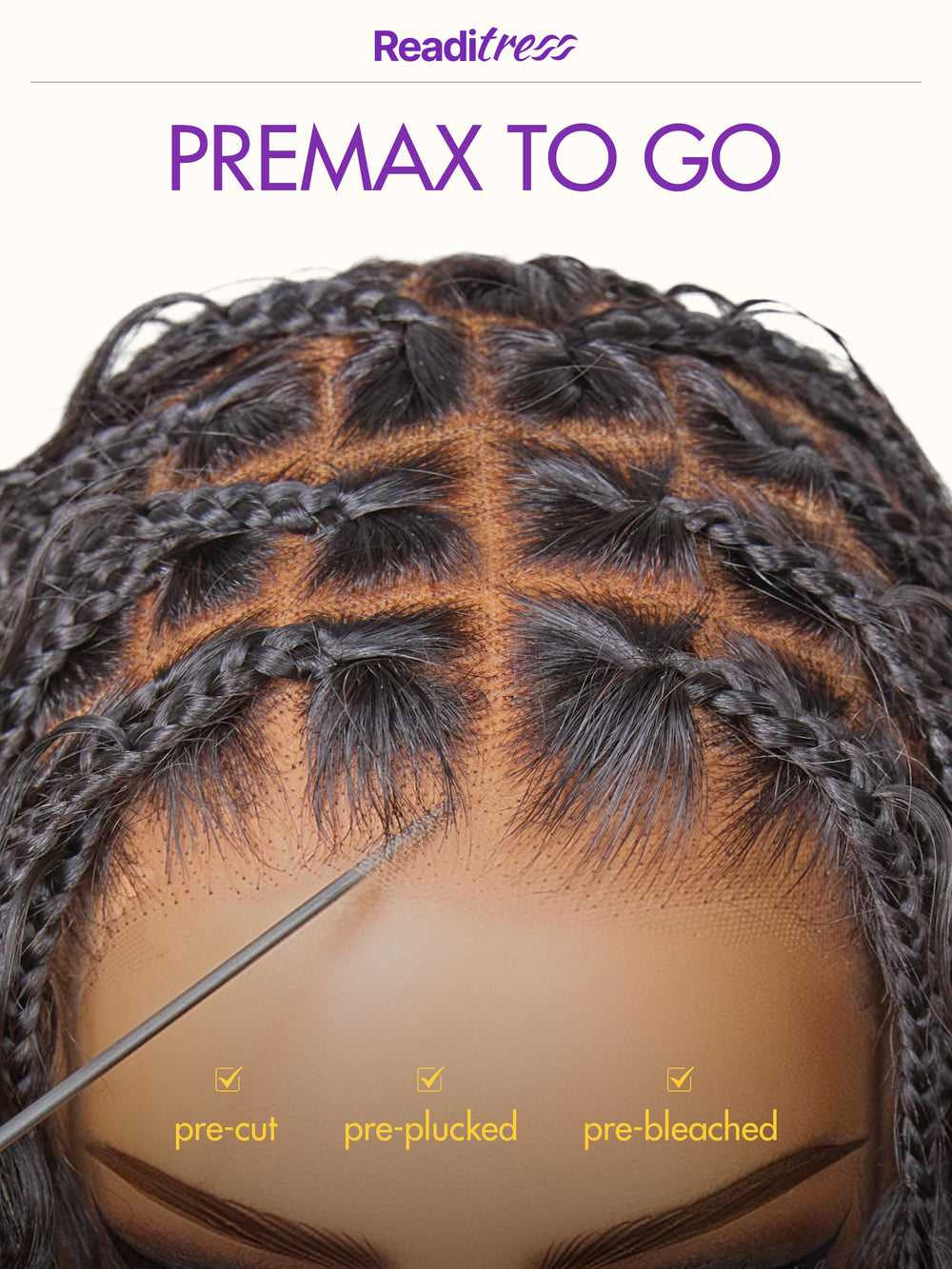 LUVME HAIR Readitress Flexi-Fit drawstring cap for customizable comfort.