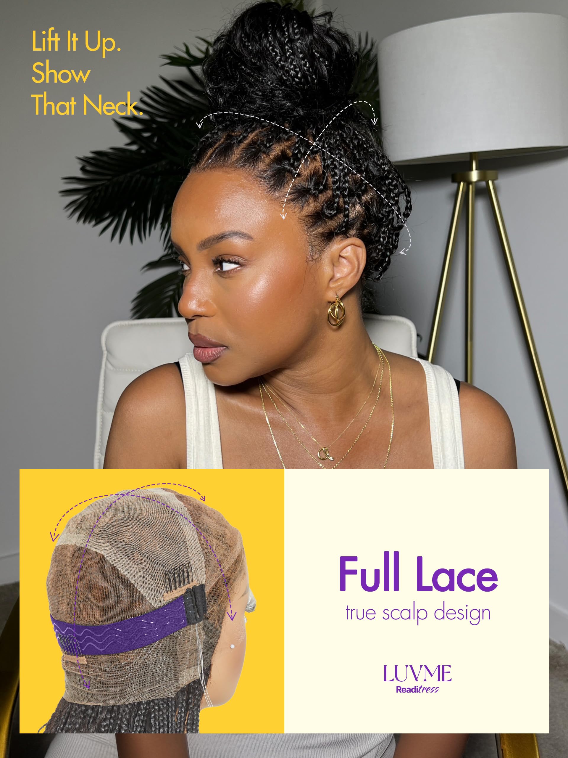 LUVME HAIR Readitress human-synthetic blend braids for durable wear.