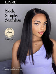 LUVME Yaki 110g seven-piece set, 16–24 inch options for natural fullness.