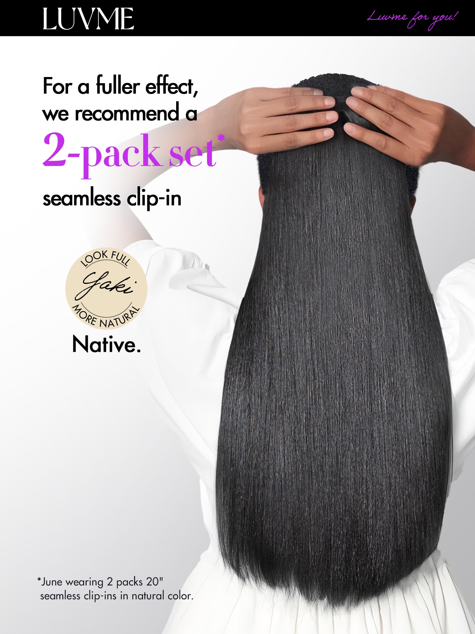 LUVME Yaki Heat styling ready up to 250°F for versatile looks.