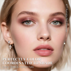 LUXAZA 6-piece cream eyeshadow pencils close-up showing smooth glide.