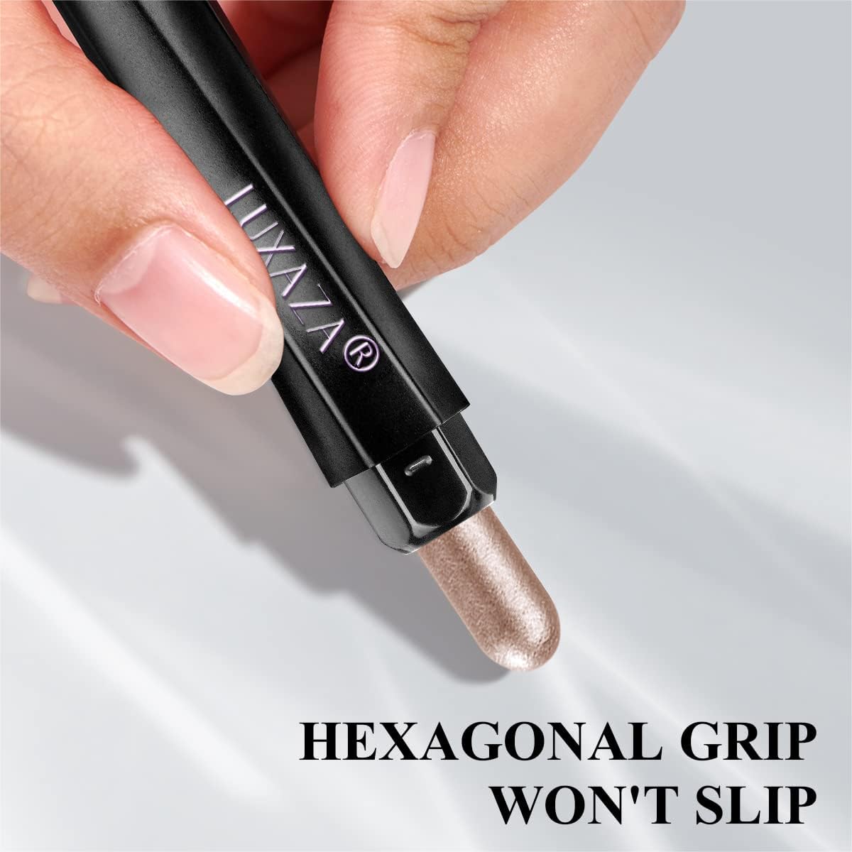 LUXAZA eye makeup kit shows coordinated colors and enduring wear.