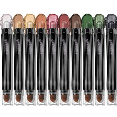 LUXAZA long-wear eyeshadow stick in bright gold for vibrant all-day color.