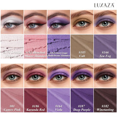 LUXAZA creamy texture eyeshadow stick for smooth, crease-free application.