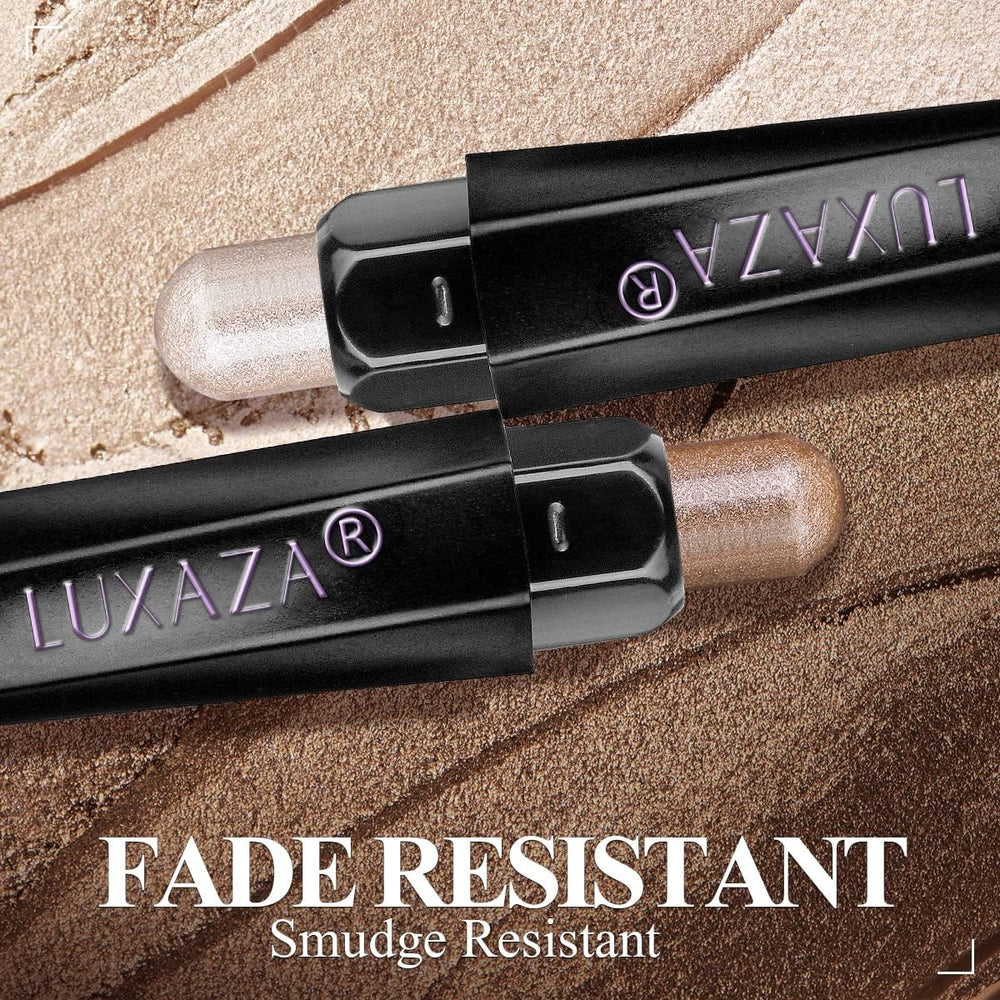 LUXAZA eyeshadow stick soft glide application on lid
