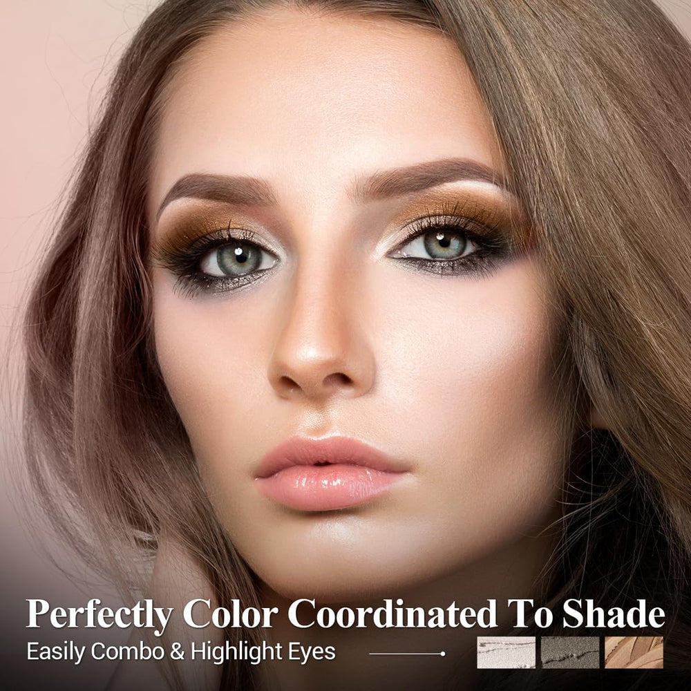 LUXAZA PRO brown latte metallic shimmer close-up
