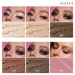 LUXAZA PRO Brown Neutral Eyeshadow Stick with built-in brush for precise blending.