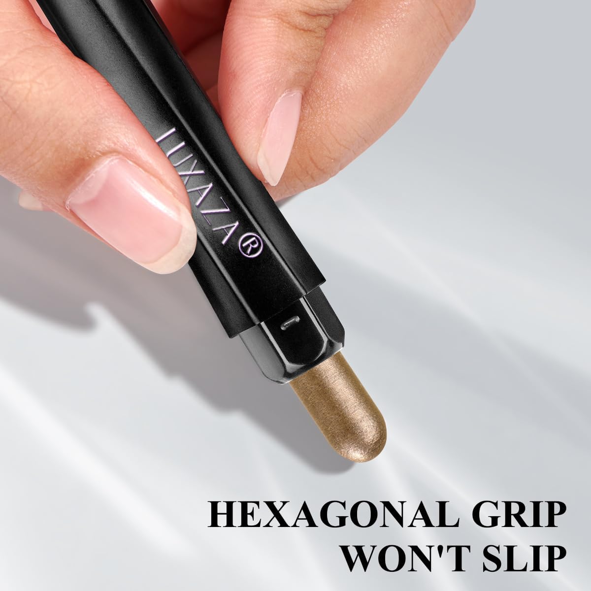 LUXAZA PRO Brown Neutral Eyeshadow Stick features a pigmented color palette for easy combos.