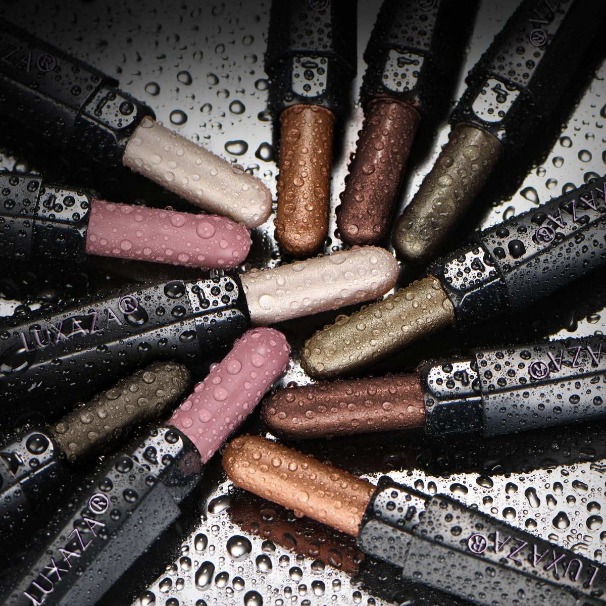 LUXAZA PRO Brown Neutral Eyeshadow Stick enables seamless blending and defined lines.