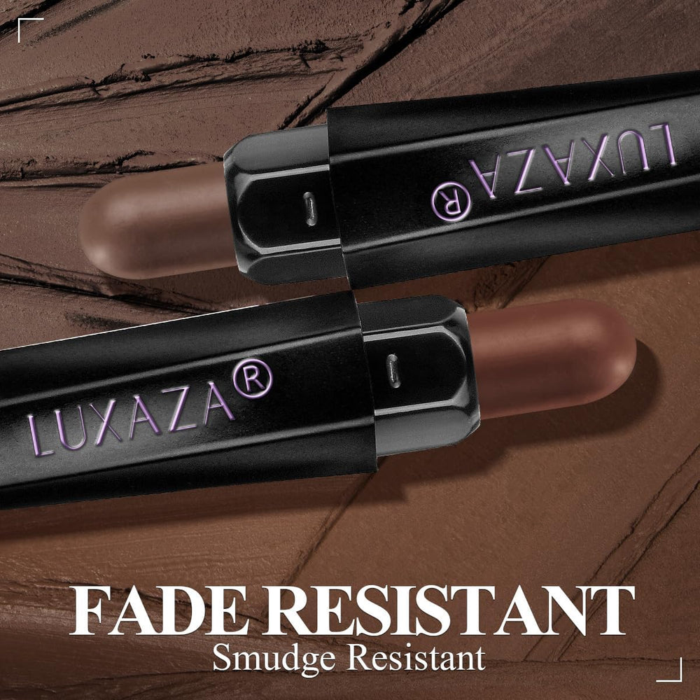 Luxaza Pro built-in blending brush on pencil, helps smooth edges.