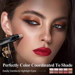 LUXAZA PRO built-in blending brush helps blend colors without smudging.