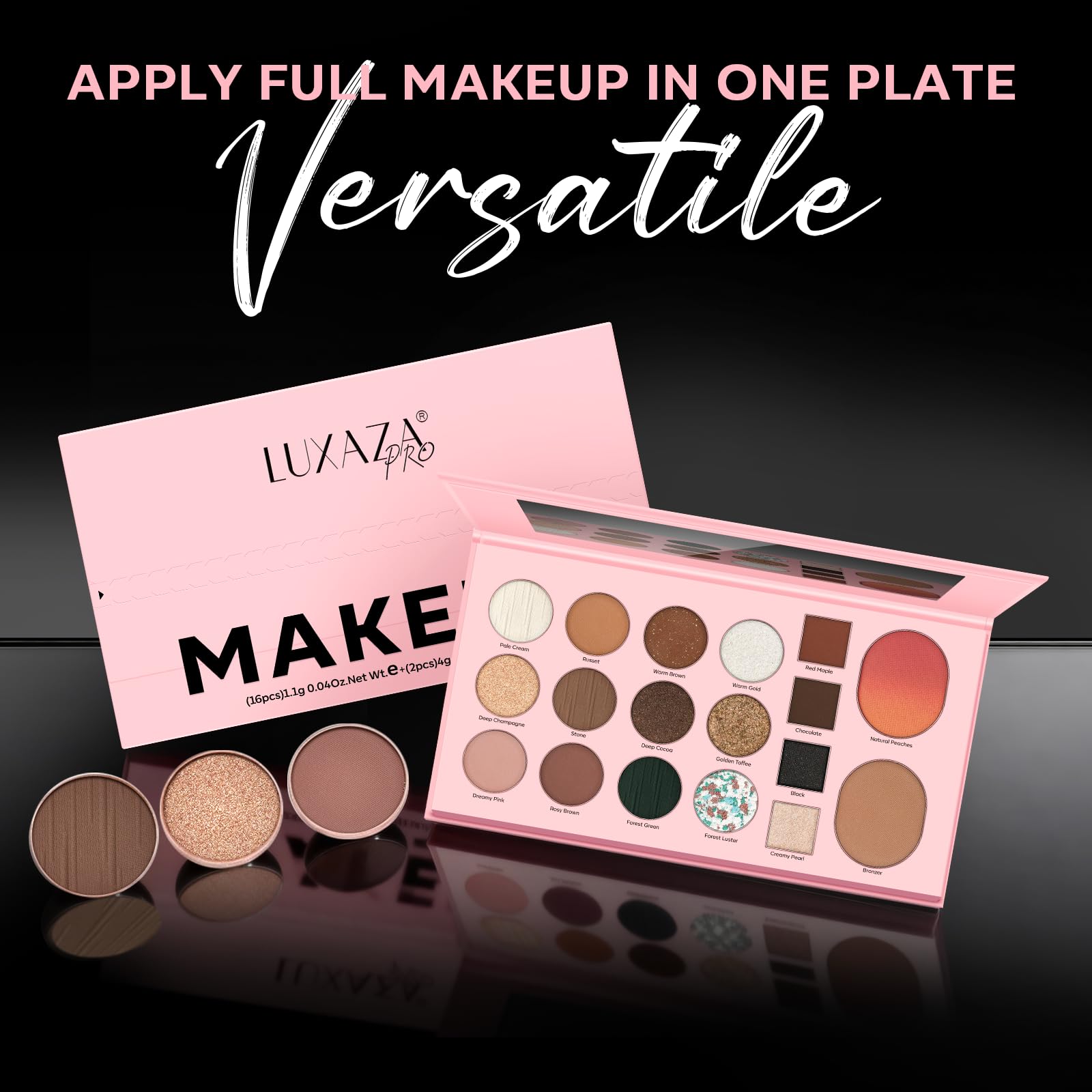 LUXAZA PRO compact travel case ready for on-the-go touch-ups