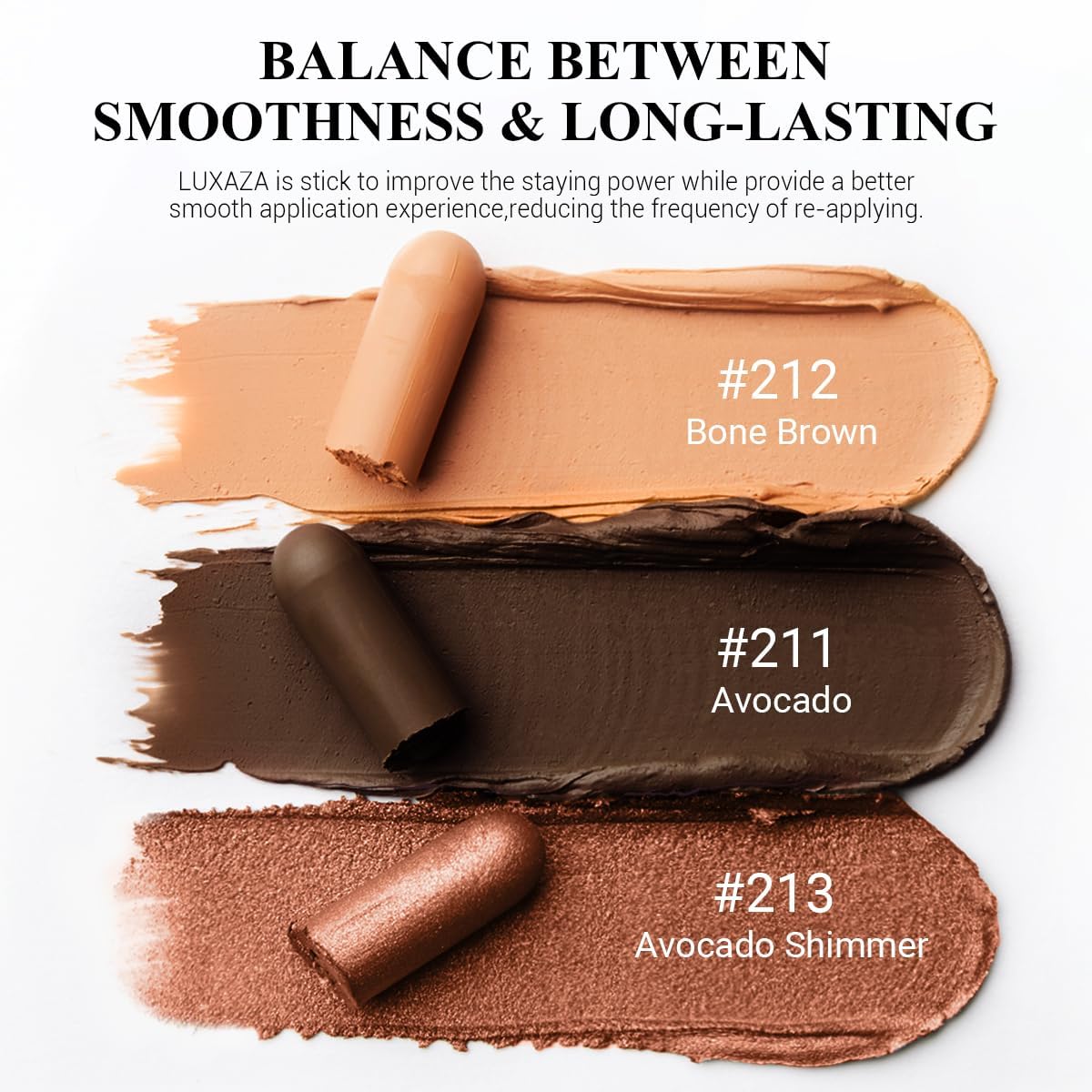 LUXAZA PRO Coral Island built-in brush helps blend colors for seamless finish