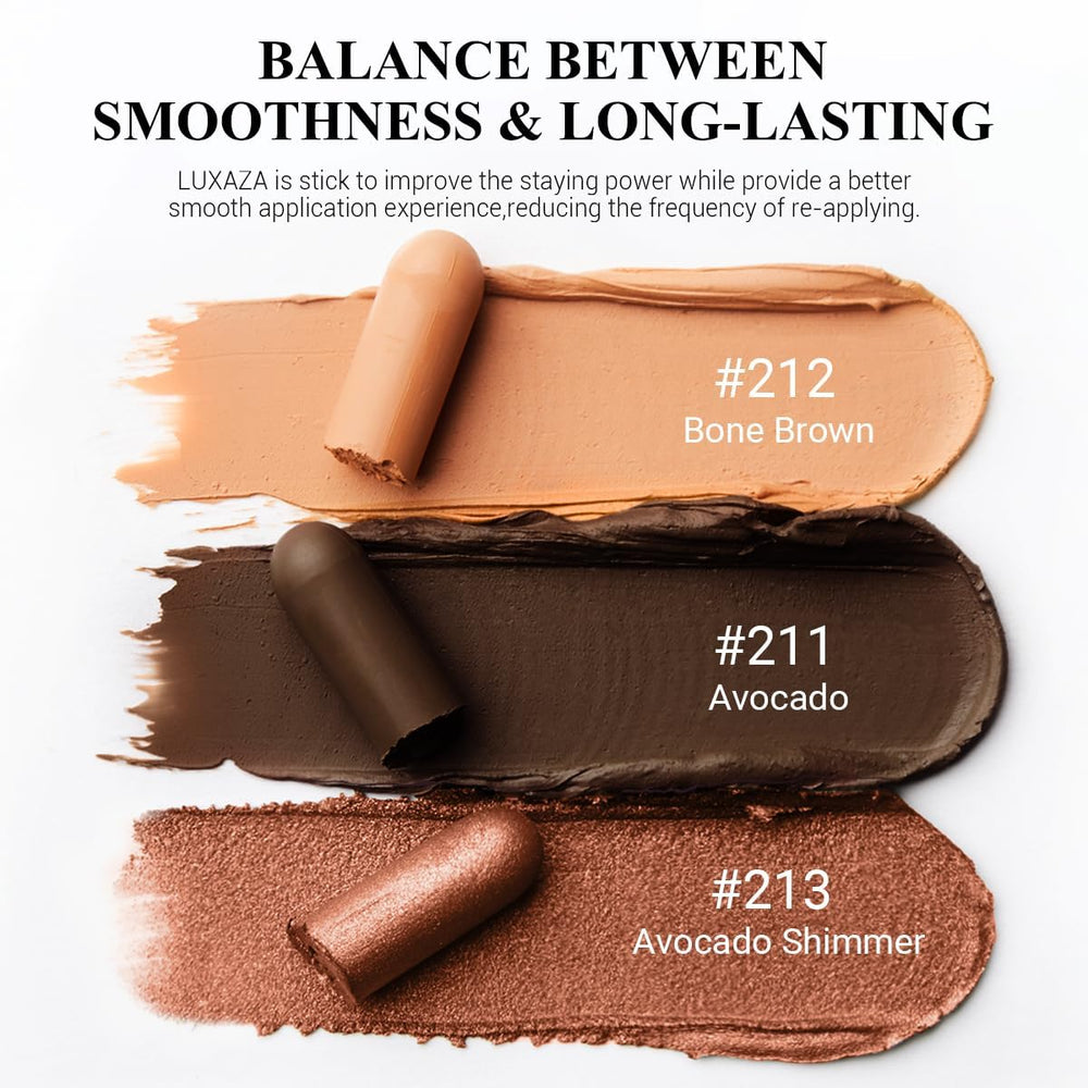 LUXAZA PRO Coral Island built-in brush helps blend colors for seamless finish