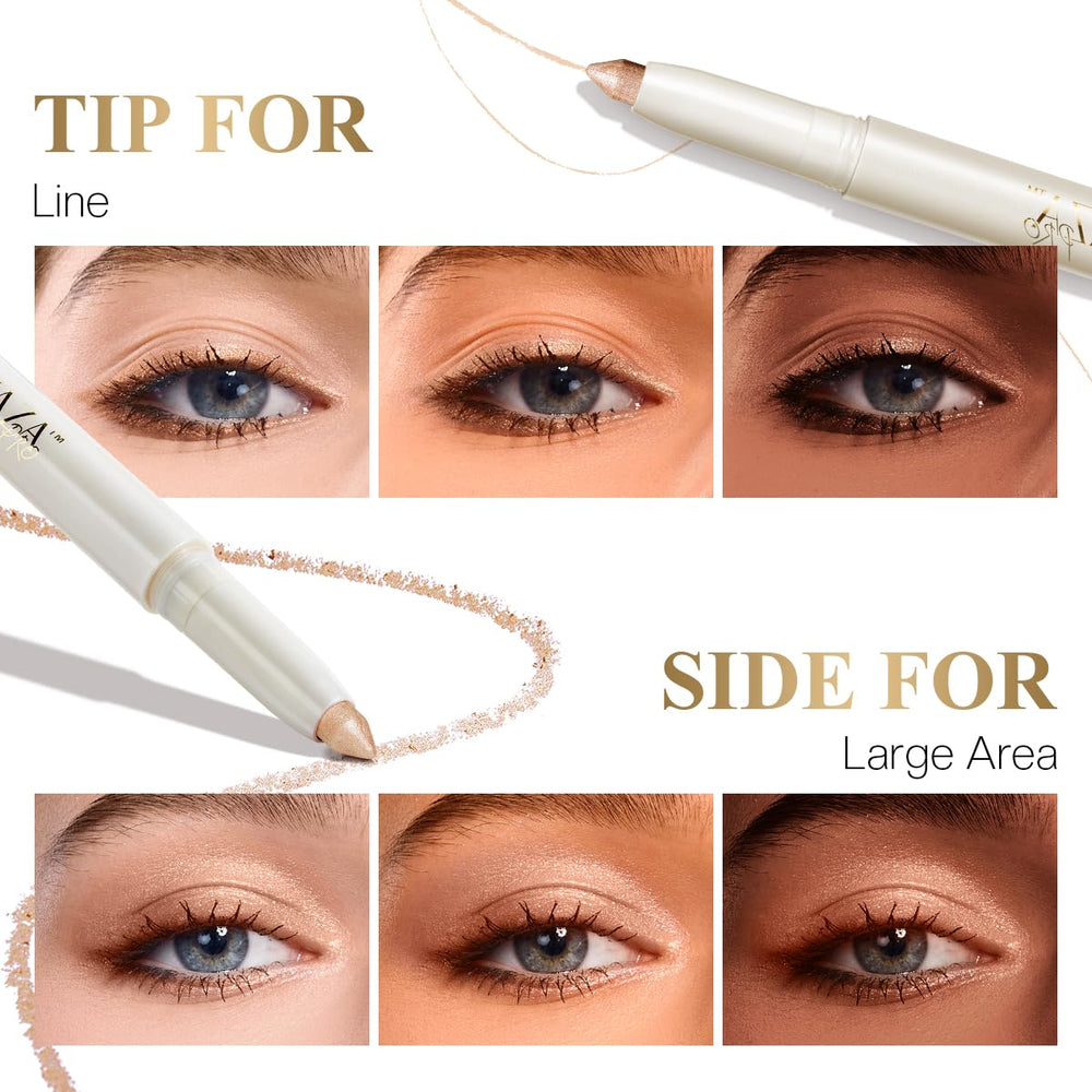 Luxaza Pro caramel latte swatches reveal creamy, blendable color.