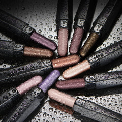 LUXAZA PRO metallic-bronze smoky eyeliner pencil swatch shows rich color