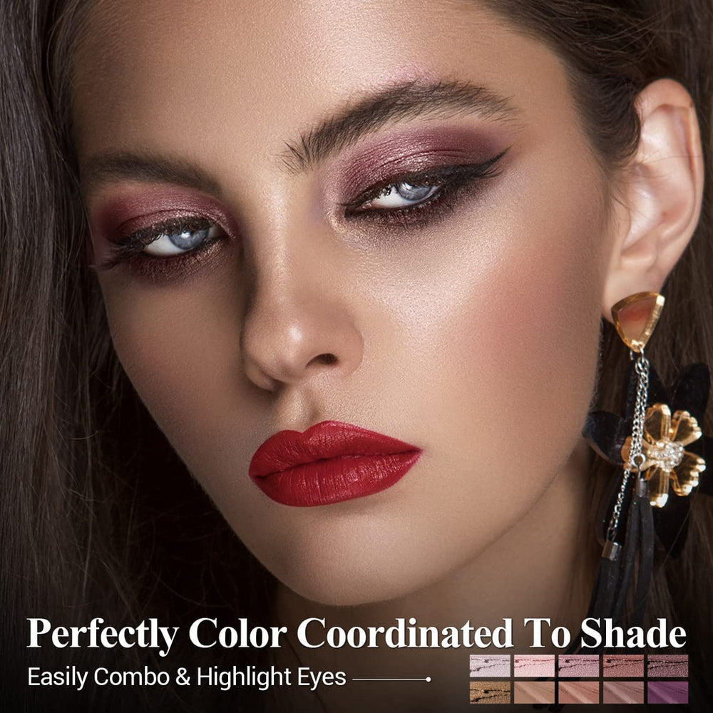 LUXAZA PRO Plum Eyeshadow Stick built-in brush enables seamless blending