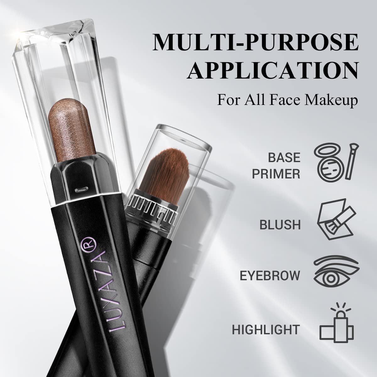 LUXAZA PRO Plum Eyeshadow Stick long-wear formula offers all-day color