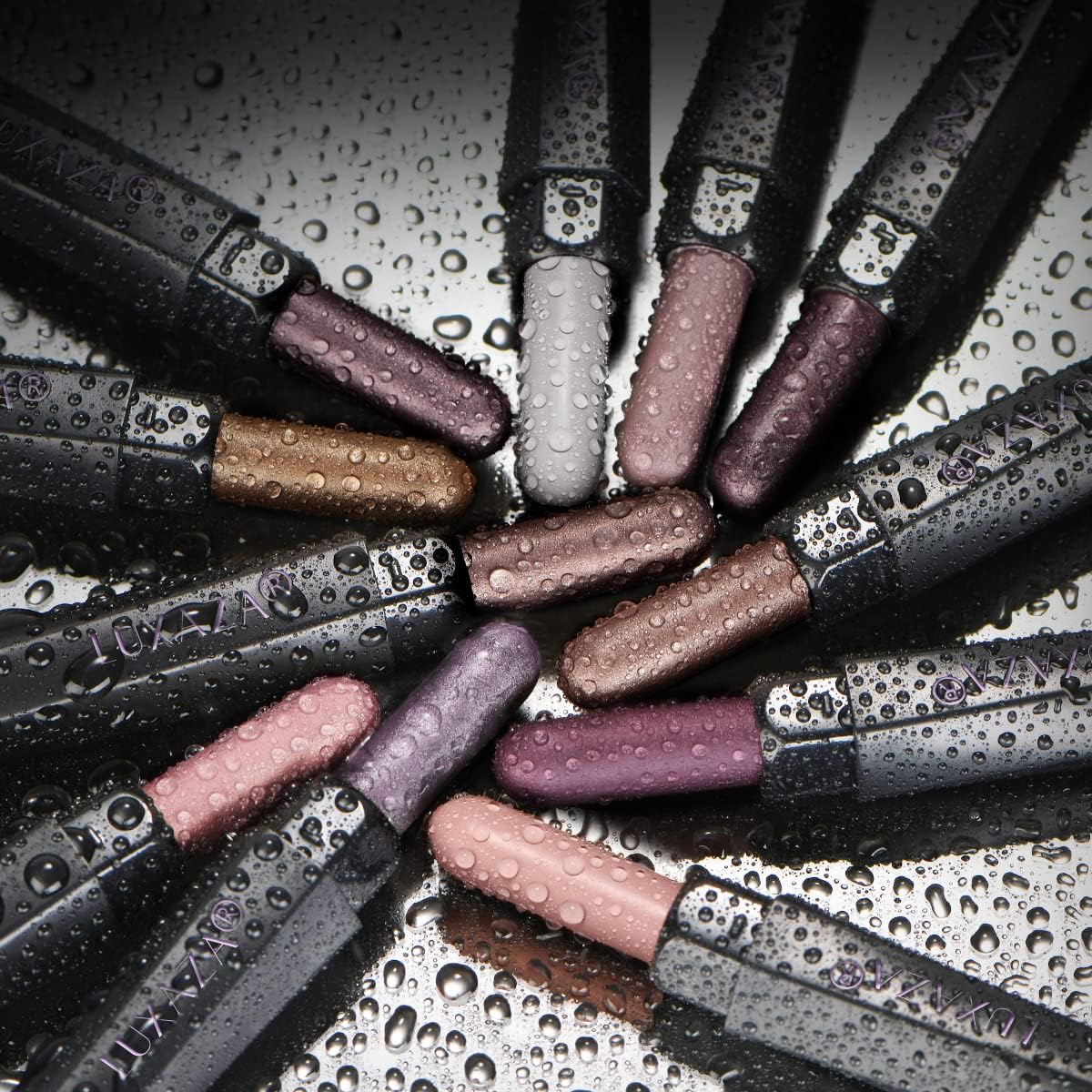 LUXAZA PRO Plum Eyeshadow Stick metallic bronze smoky line adds depth