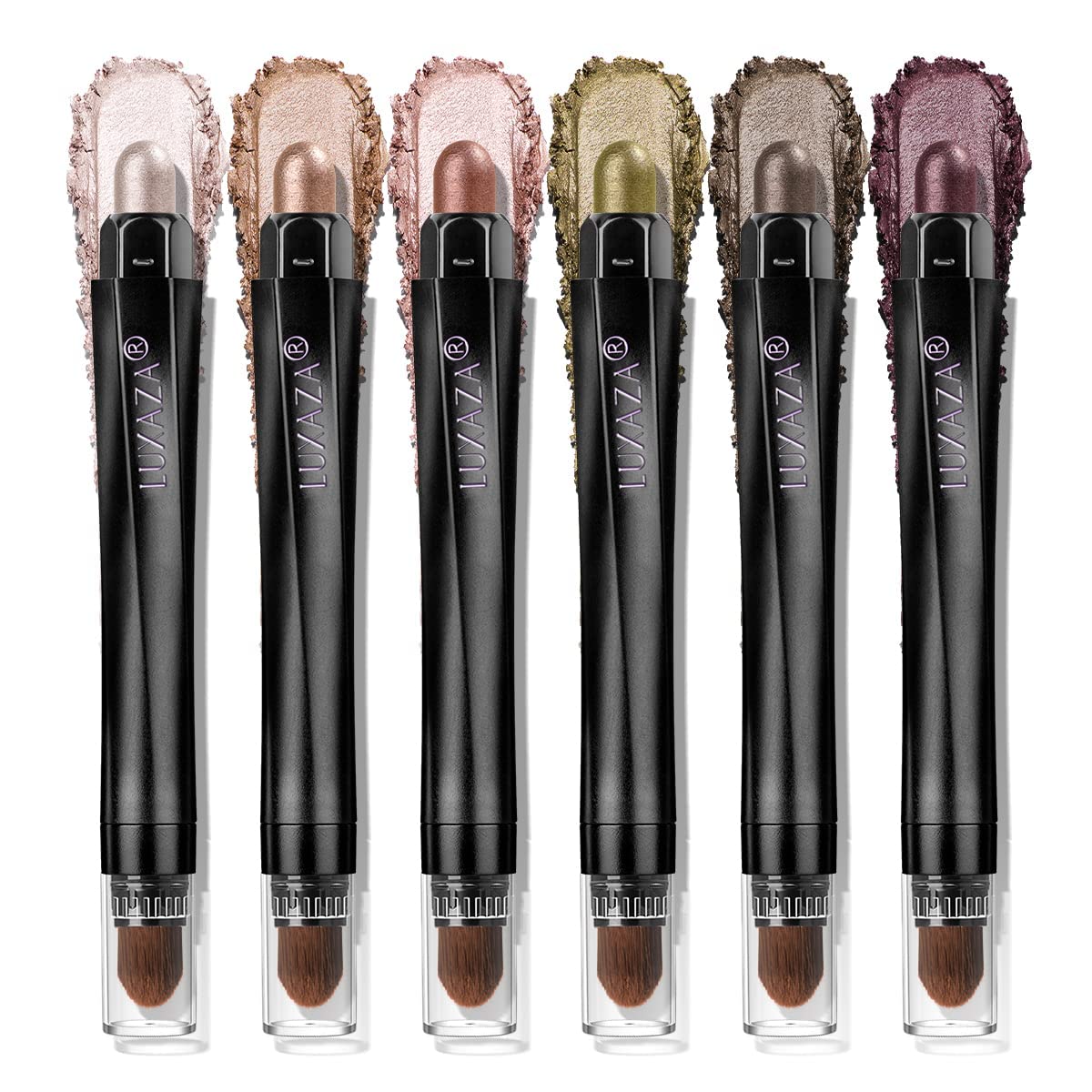 Luxaza Pro Shimmer Eyeshadow Stick Desert Wild packaging shows premium design for portability