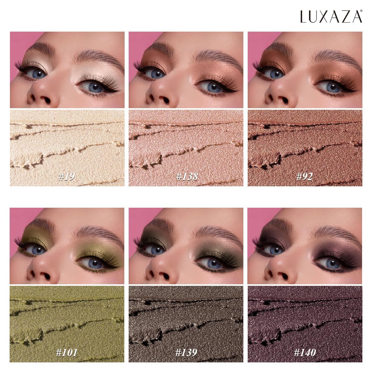 Luxaza Pro Shimmer Eyeshadow Stick Desert Wild swatches 02 demonstrates versatile day to night tones