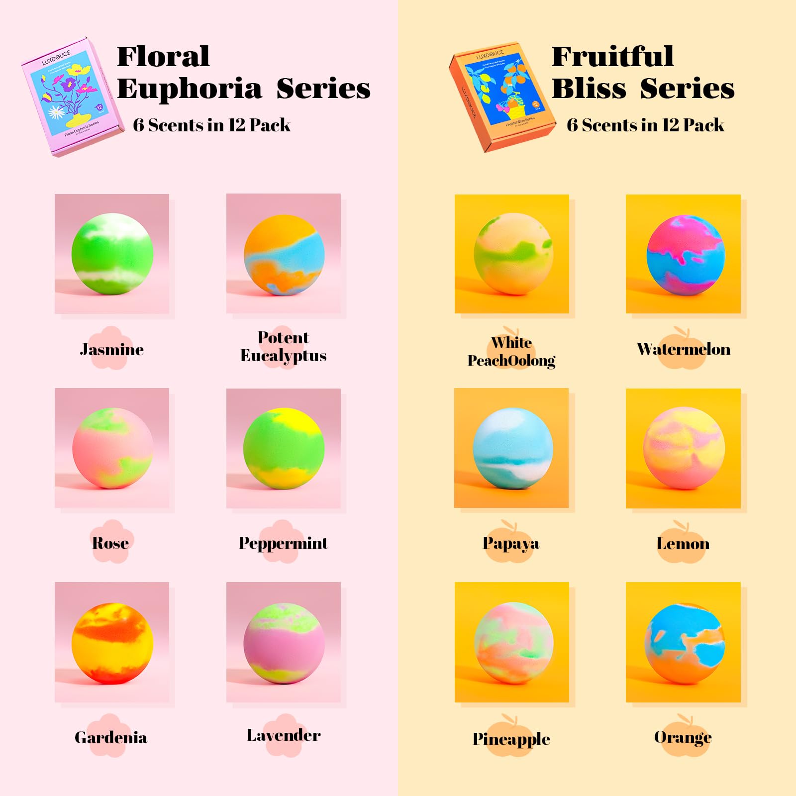 LUXDOUCE Gift-packaging bath bombs ready as a present