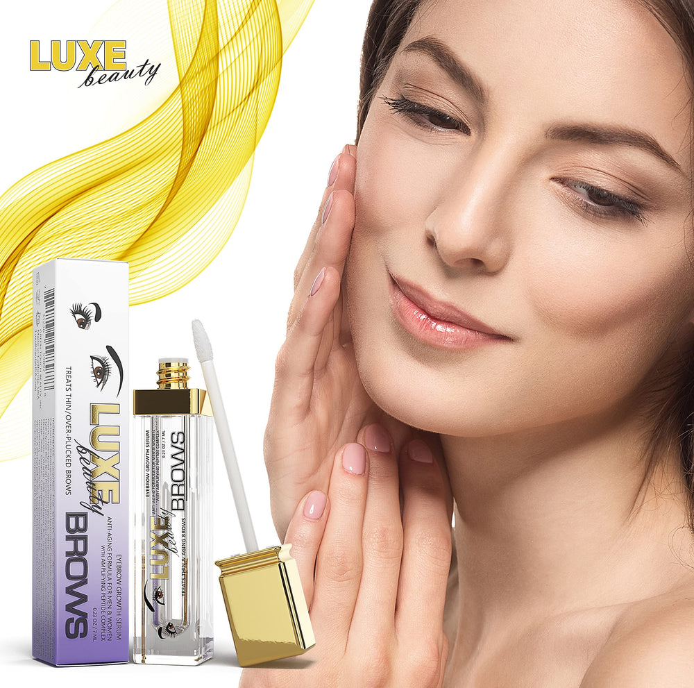 Luxe Beauty BROWS men and women using product at night