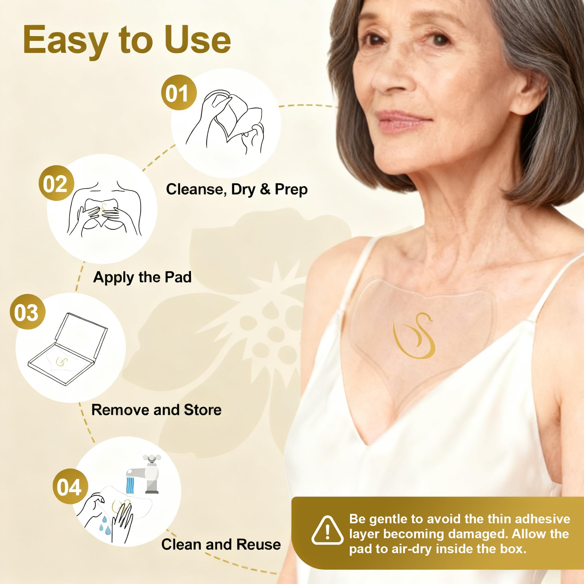 Luxe Sens Easy-Care Rinse after use helps maintain adhesion