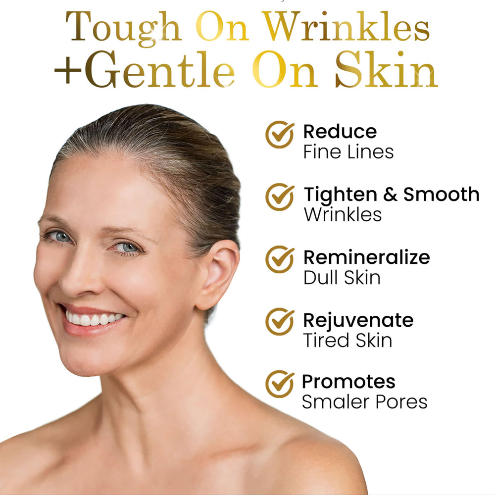LUXELOTION Serum pump dispensing image demonstrates easy, mess-free daily application.