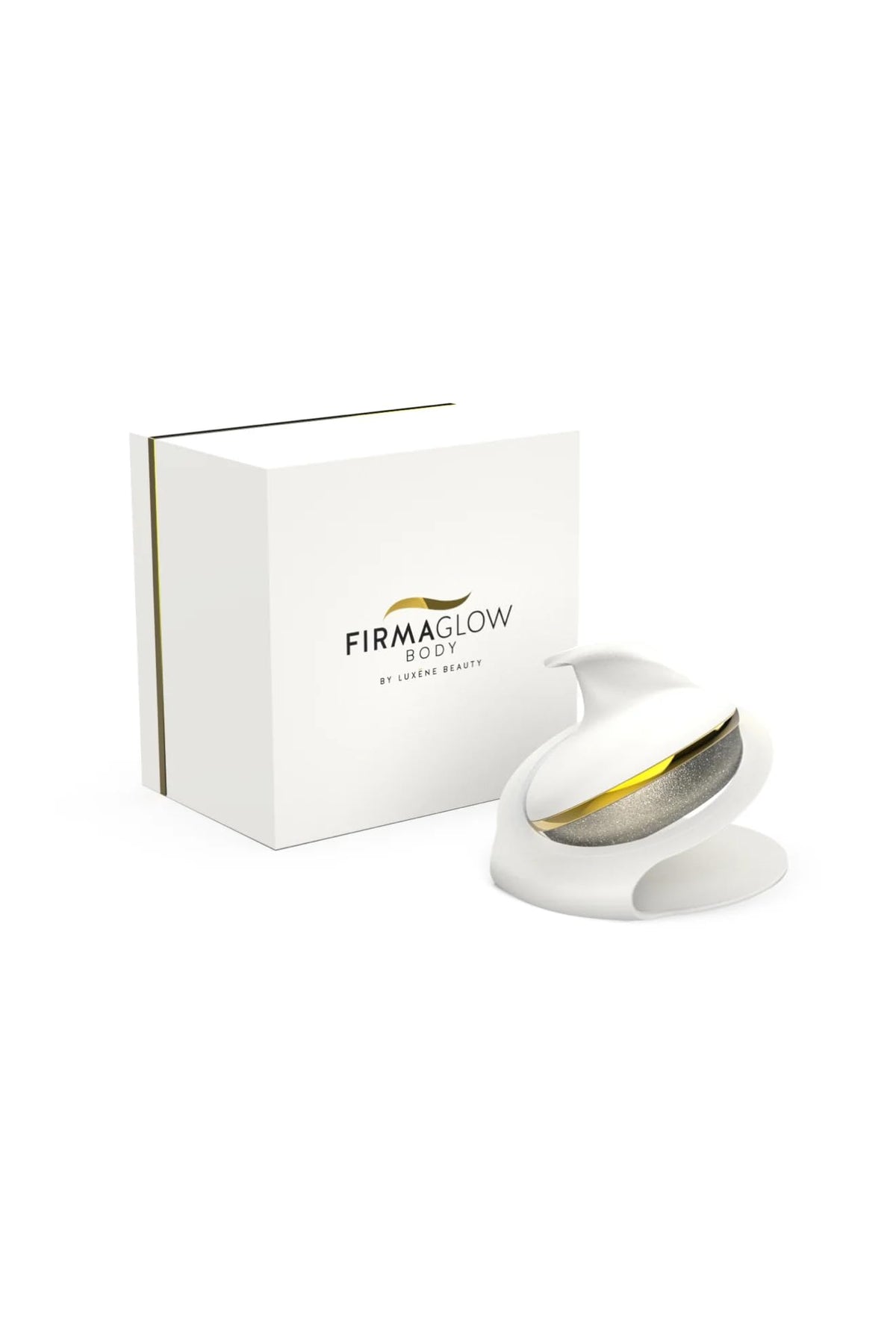 Luxene Beauty FIRMAGLOW body diamond surface for smoother skin.