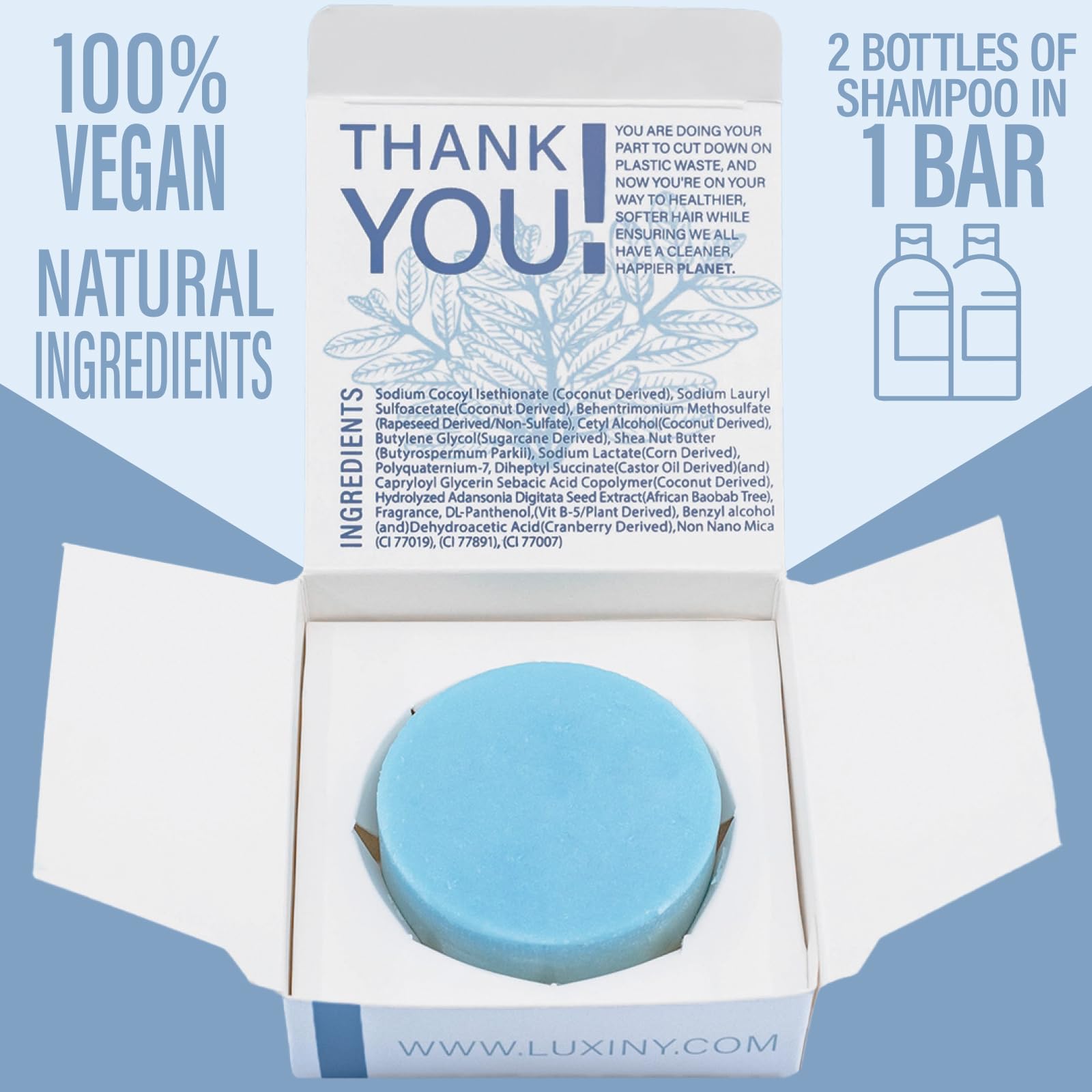 Luxiny Bay Rum scent adds a refreshing spa-like experience.