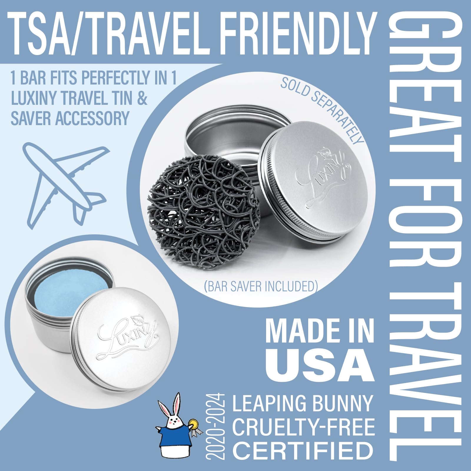Luxiny bars replace plastic bottles, reducing waste and plastic use.