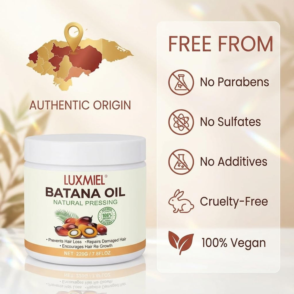 Luxmiel Batana Oil on the scalp during treatment session
