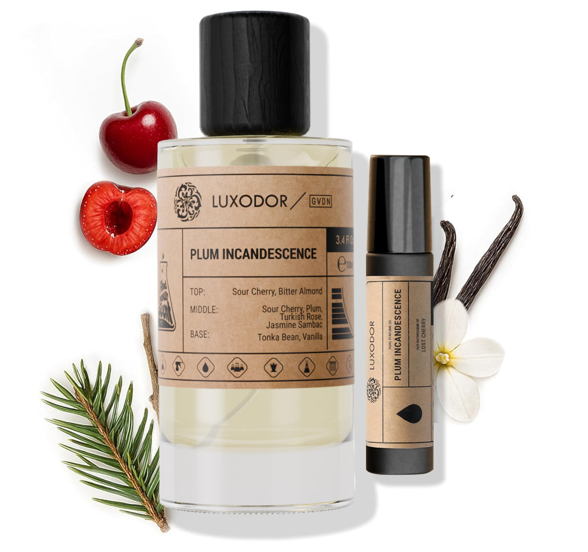 Luxodor Plum Incandescence bottle for everyday elegance.