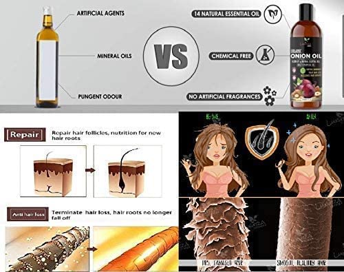 Luxura Sciences Onion Oil used in a daily care routine for textured hair