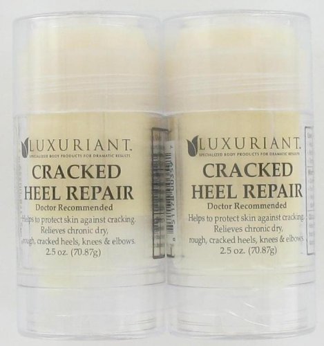Luxuriant Cracked Heel Repair twin-pack box shown for easy at-home use.