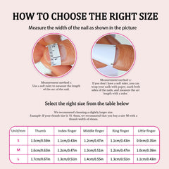 Luxury Handmade Press on Nails curved full-cover tips for at-home wear