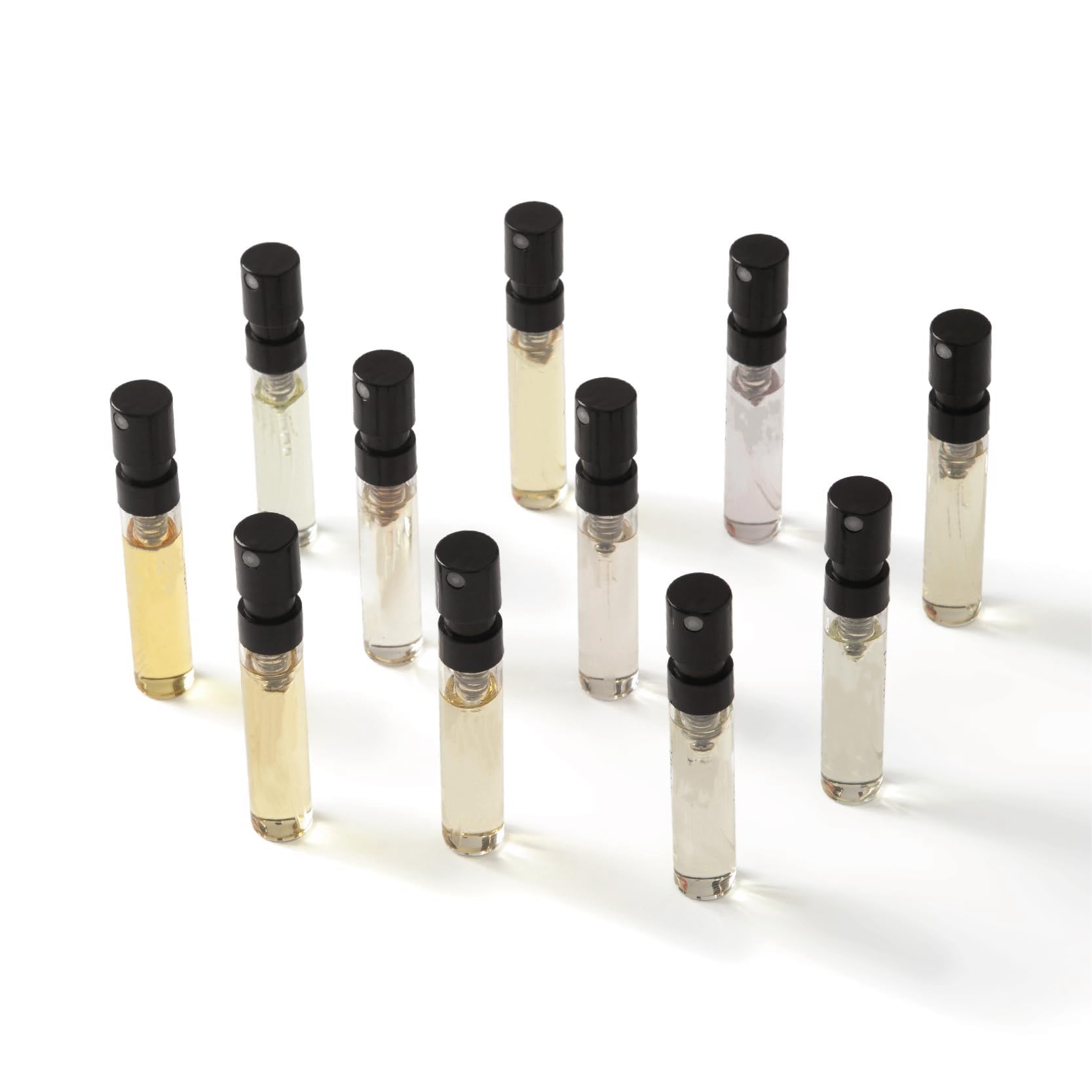 Luxury perfume sampler set box and packaging showcases a curated versatile fragrance assortment