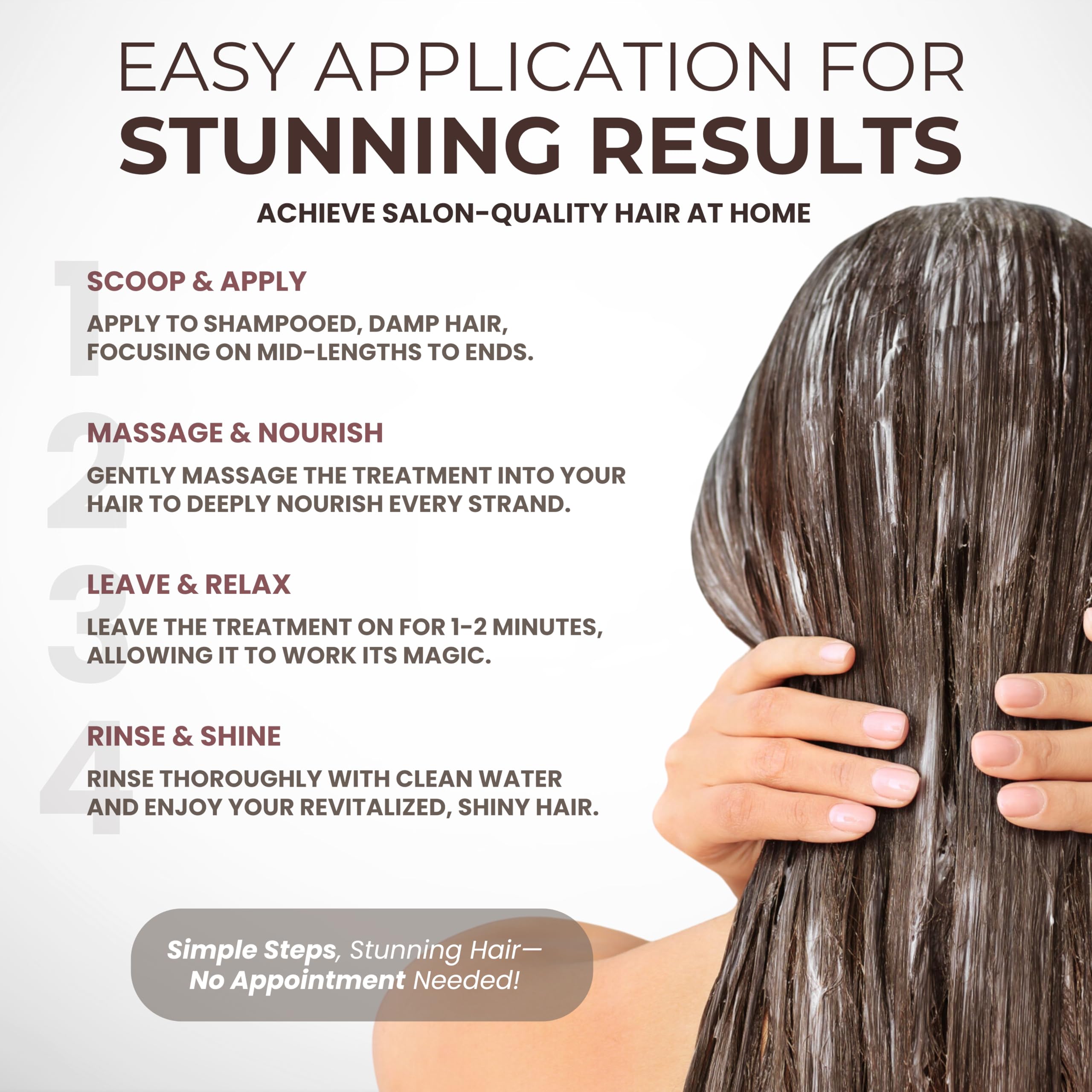 LUXURY TREND Collagen Hair Mask close-up texture demonstrates rich, creamy formula