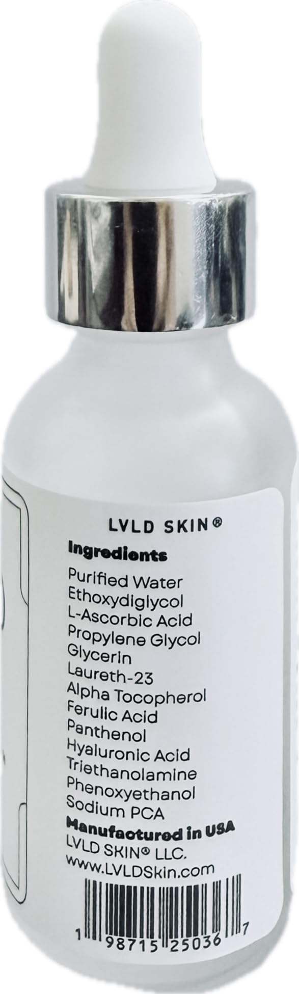 LVLD Skin Timeless Serum dropper for precise, quick-absorbing application.