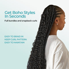 Lvnatu boho knotless braids hair pack for easy styling at salon or home
