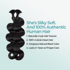 Lvnatu pre stretched ends enable smoother braiding and neater results