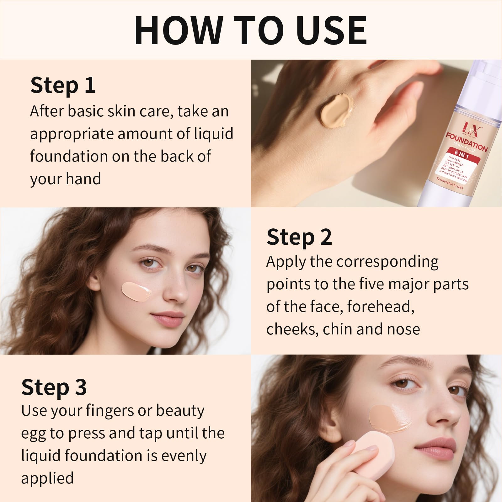 Label close-up showing 1% hyaluronic acid and vitamin E
