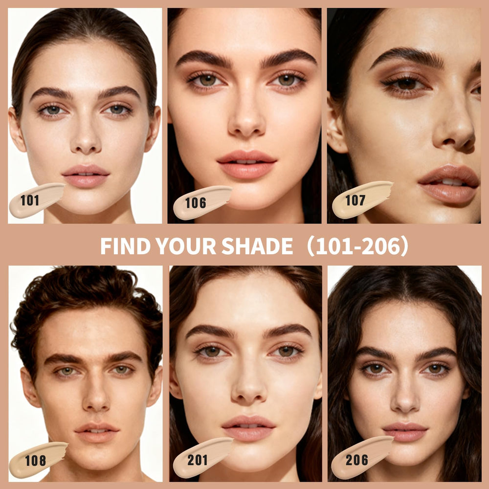 LXSKN tinted foundation swatch on skin showing full coverage
