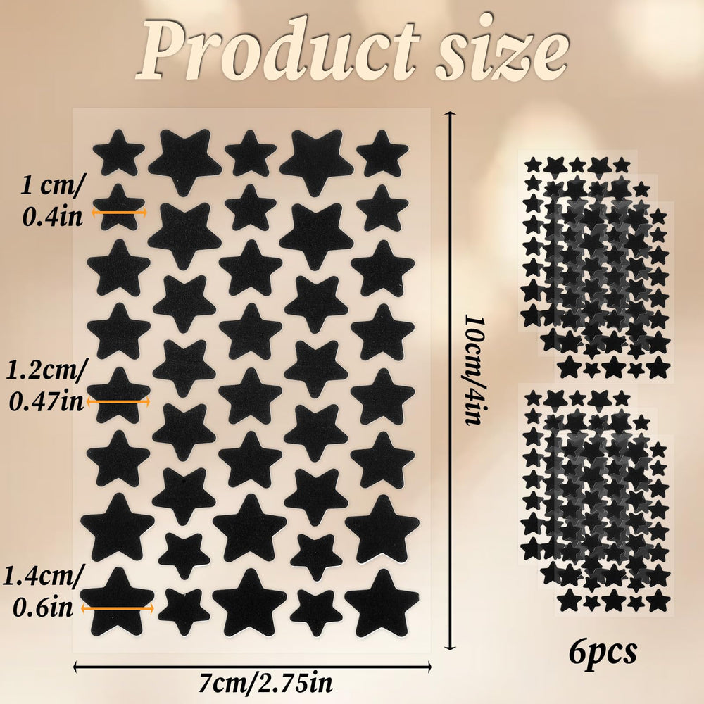 LXUEJIE star patches on face closeup demonstrate discreet coverage and absorption