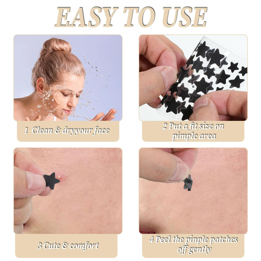 LXUEJIE star patches worn on skin offer subtle, invisible protection
