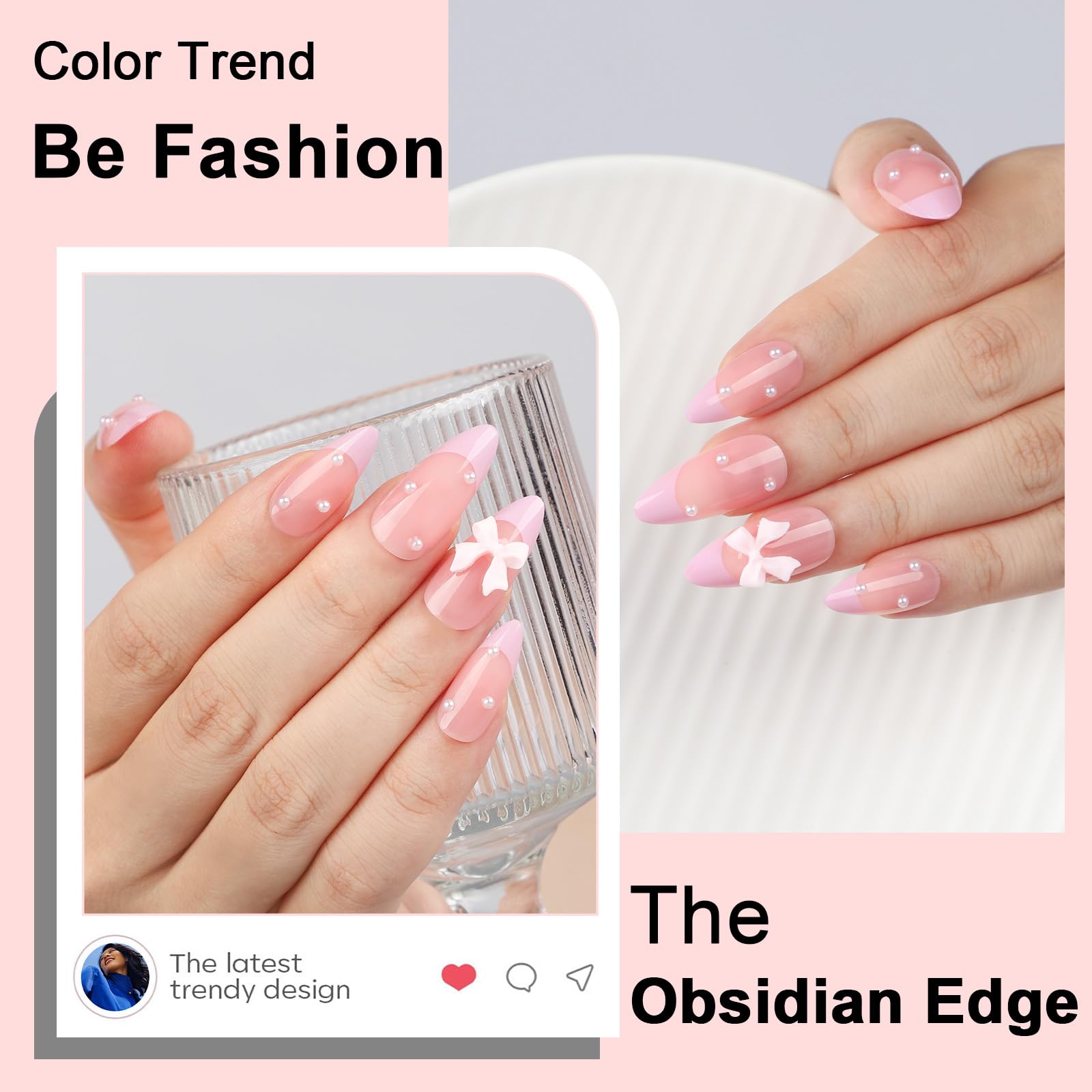 LY LANYOS 24-piece press-on nails for a quick, polished look