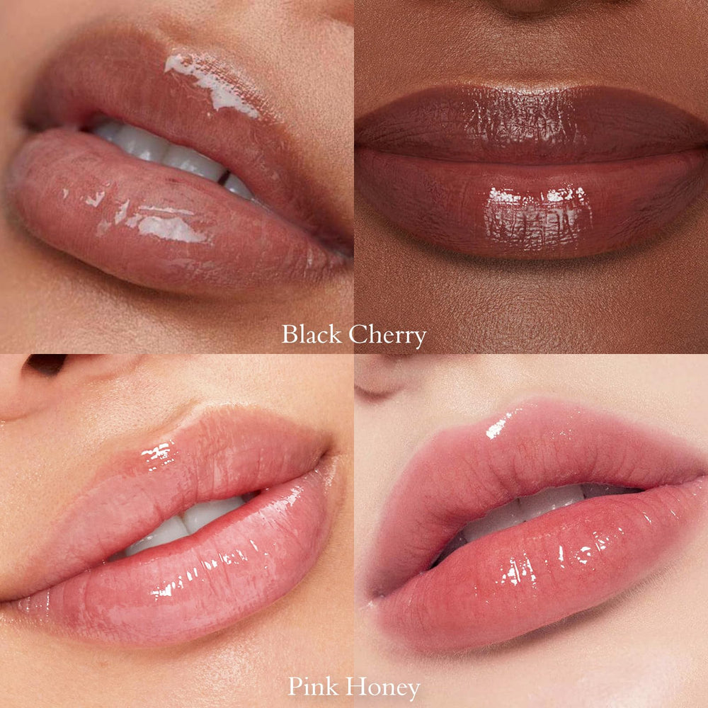 LYBHDAFA almost lipstick swatch shows honey tint and subtle shine.