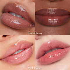 LYBHDAFA almost lipstick swatch shows honey tint and subtle shine.